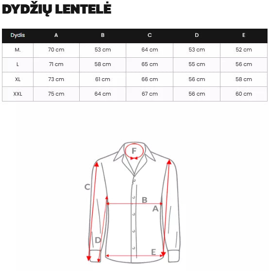 Vyriški tamsiai mėlyni marškiniai Royal