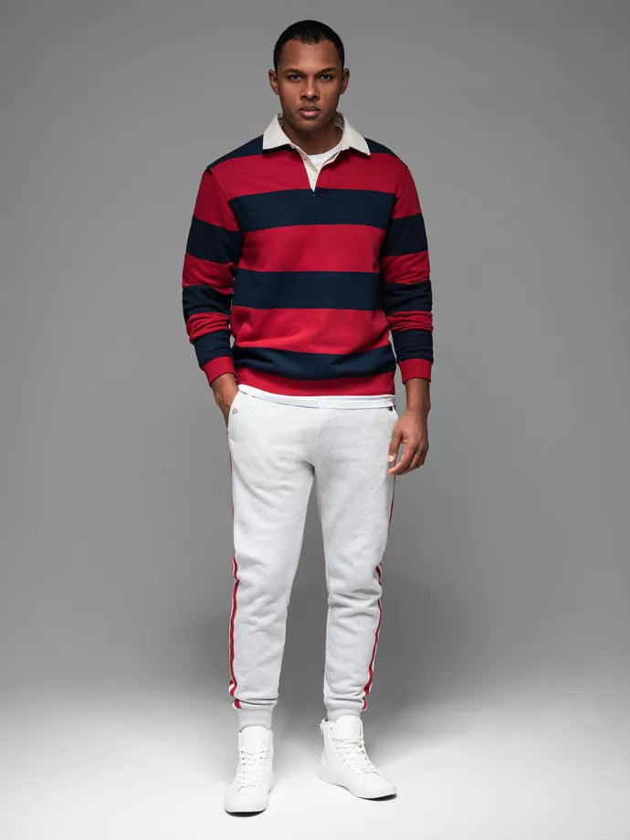 Vyriškos pilkos spalvos laisvalaikio kelnės Olin