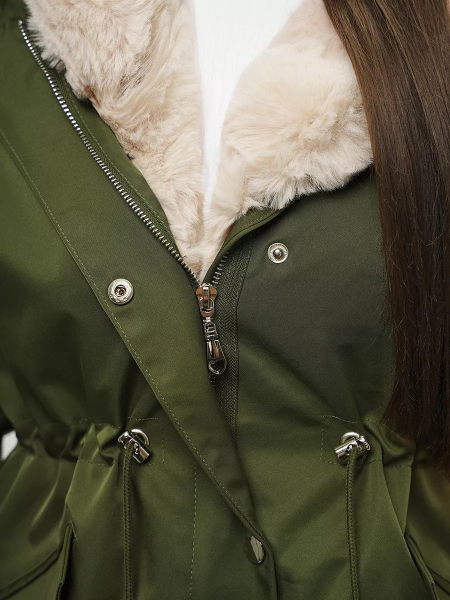 Žalia moteriška striukė Moly