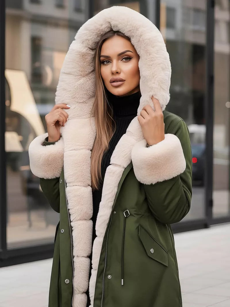 Žalia moteriška striukė Moly