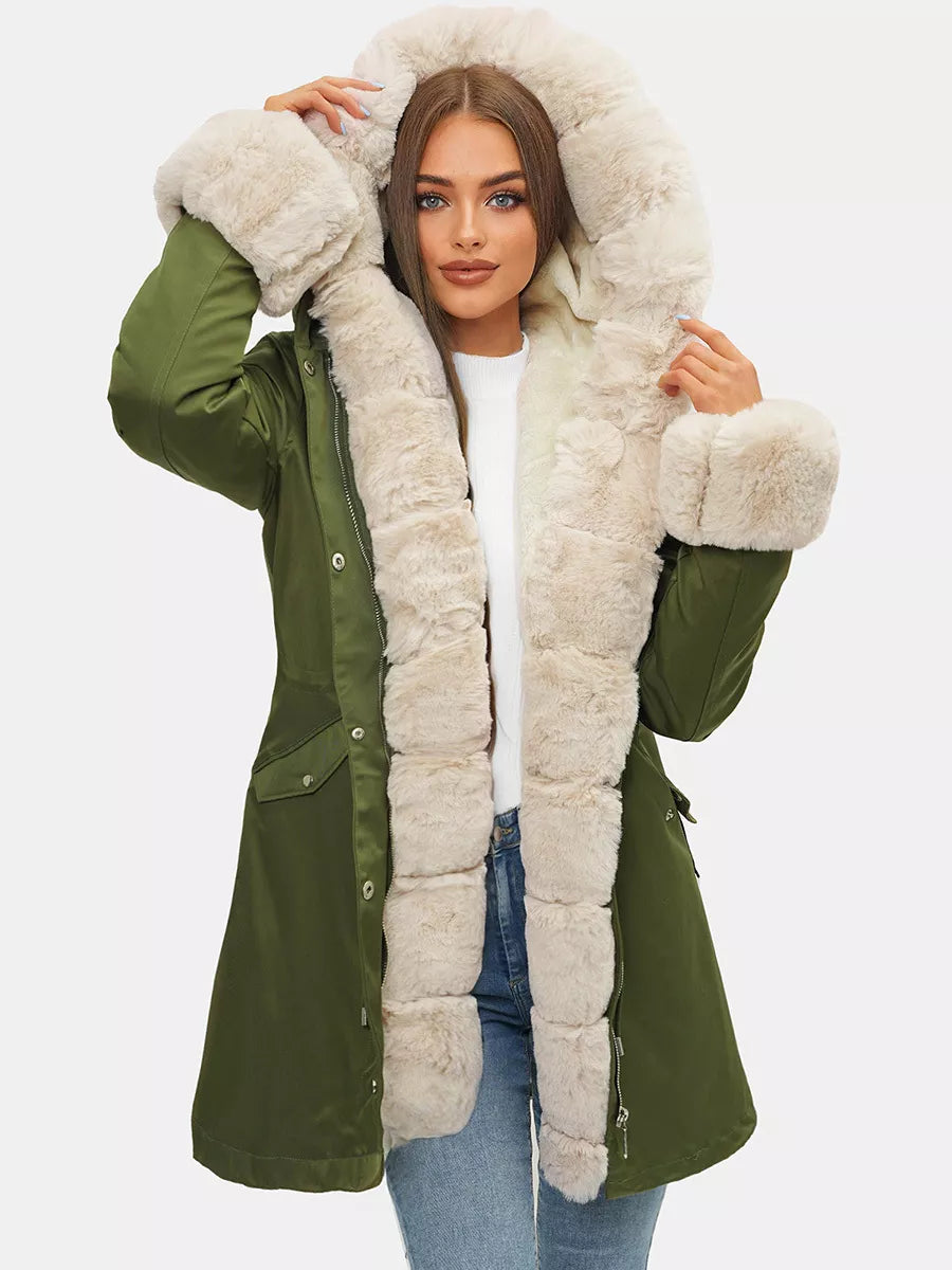 Žalia moteriška striukė Moly