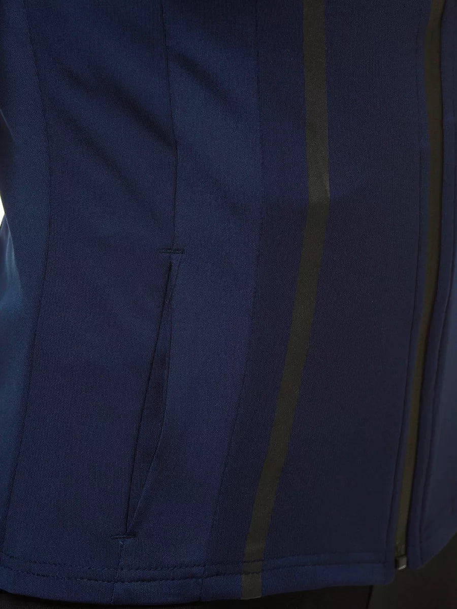 Moteriškas tamsiai mėlynas džemperis Sater