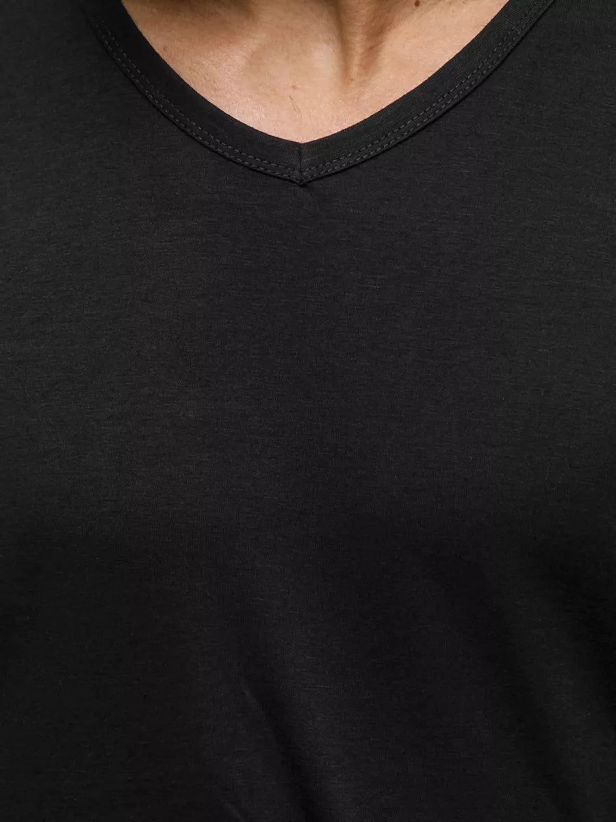 Vyriški juodos spalvos marškinėliai Dimel