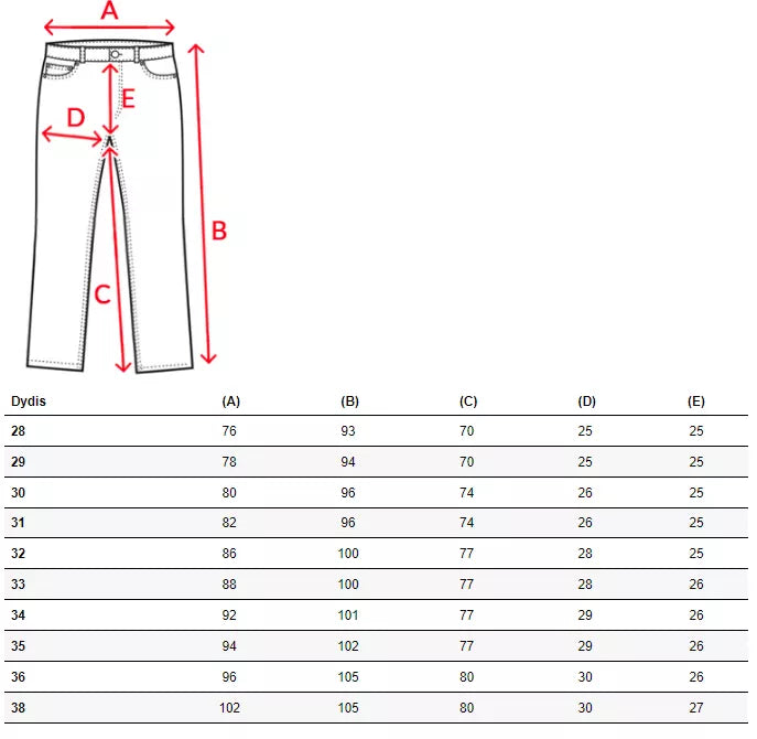 : Mėlyni vyriški džinsai Likols