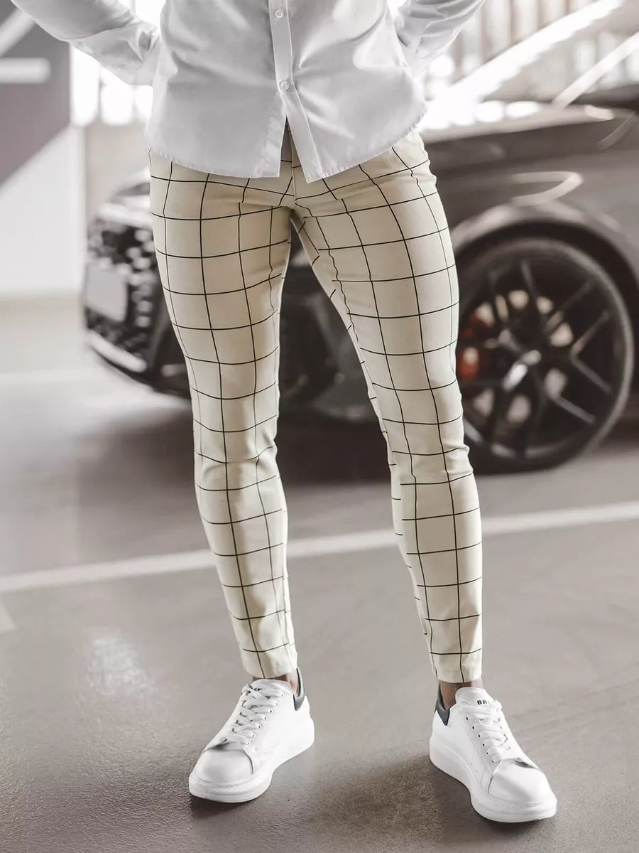 Rusvos vyriškos kelnės Karlin