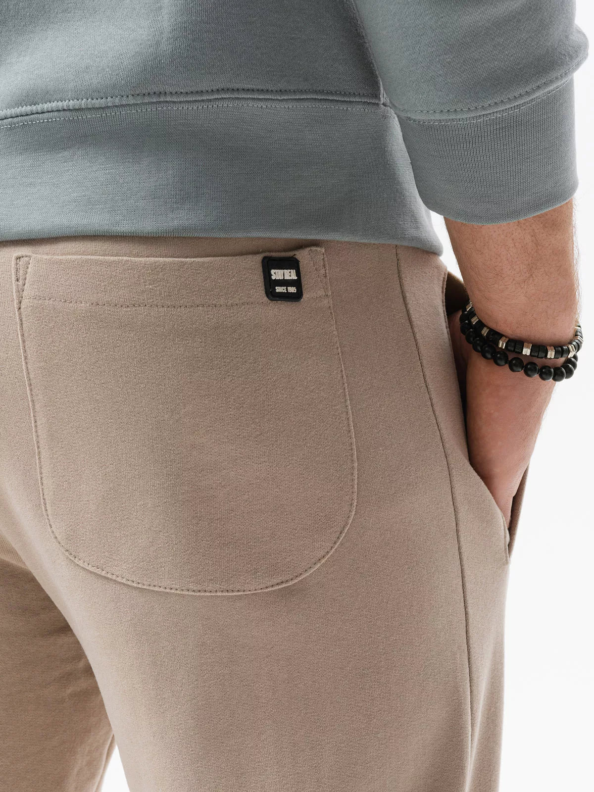 Rusvos spalvos vyriškos laisvalaikio kelnės Daval