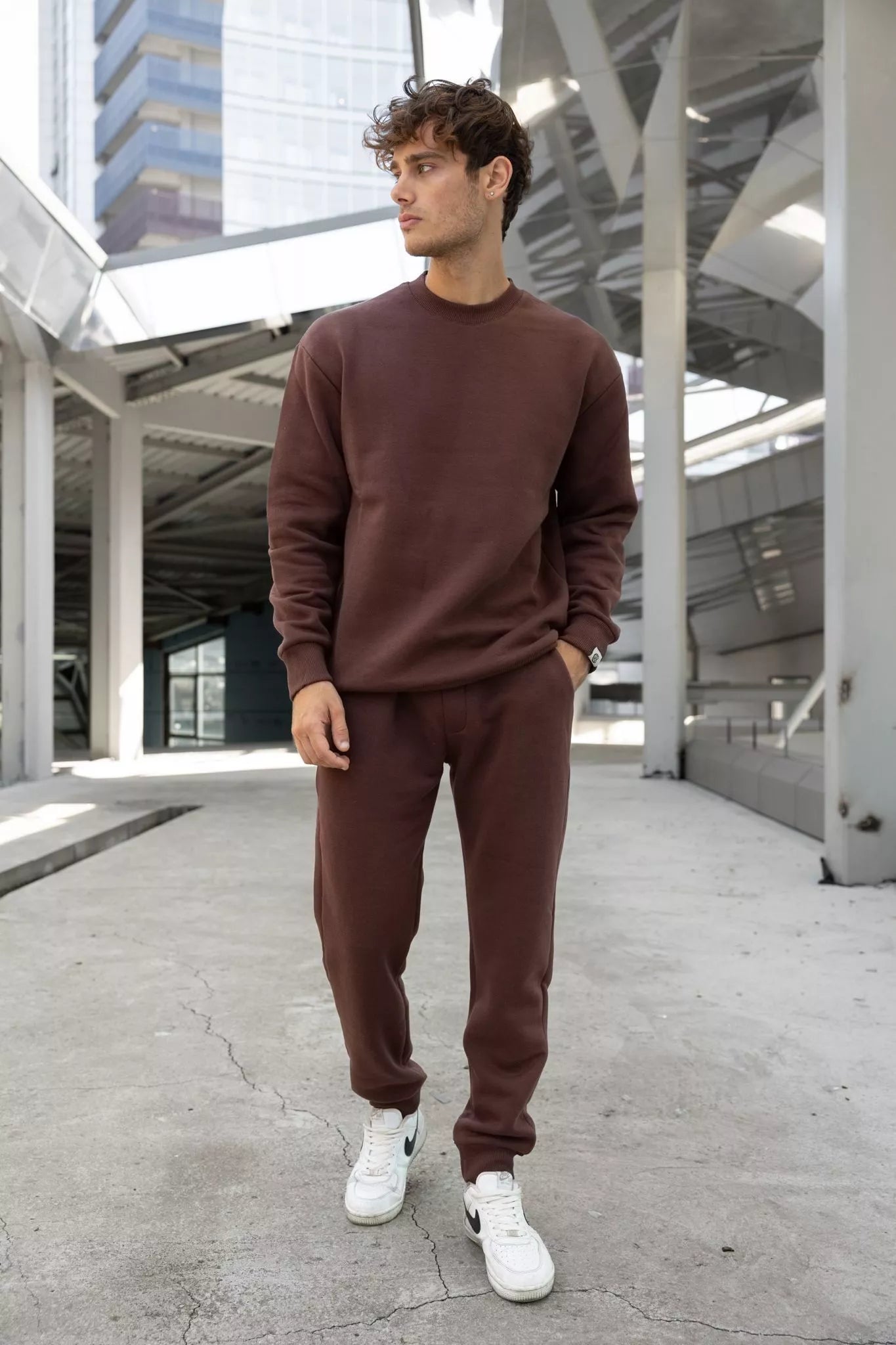 Rudas vyriškas komplektas Lipo