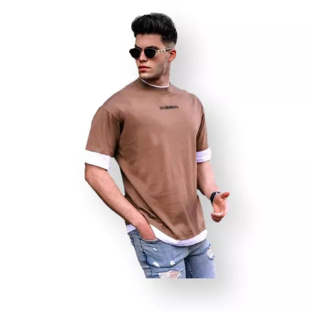 Rudos spalvos vyriški marškinėliai Zulu