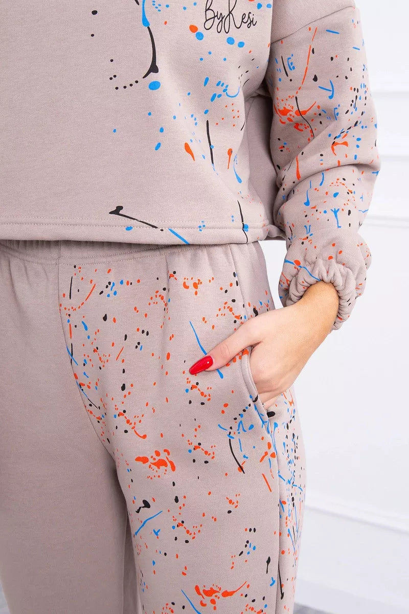 Moteriškas smėlinės spalvos komplektas Splash