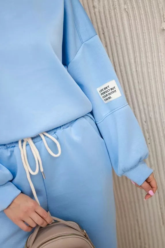 Moteriškas šviesiai mėlynas komplektas Vesta