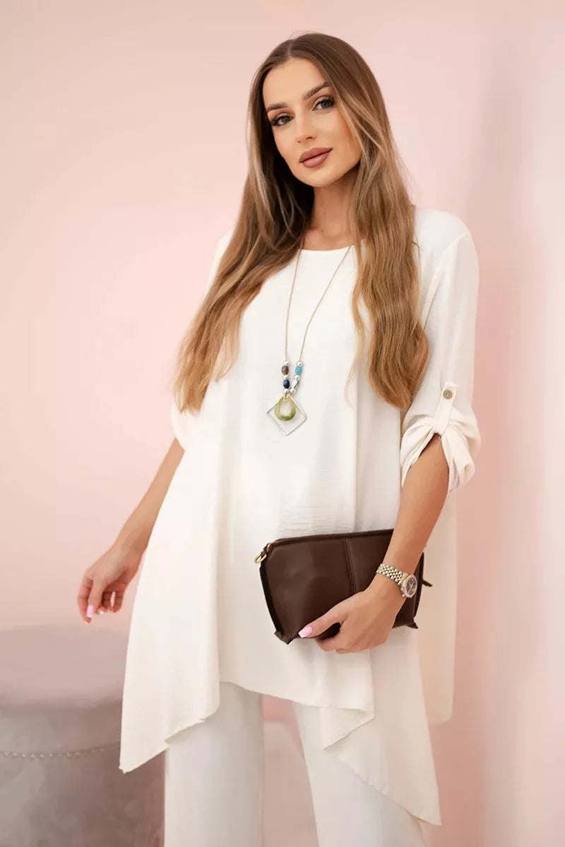 Moteriškas rusvos spalvos komplektas Elis