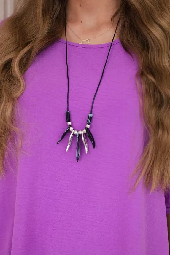 Moteriškas violetinės spalvos komplektas Elis