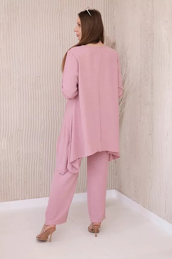 Moteriškas rožinės spalvos komplektas Elis