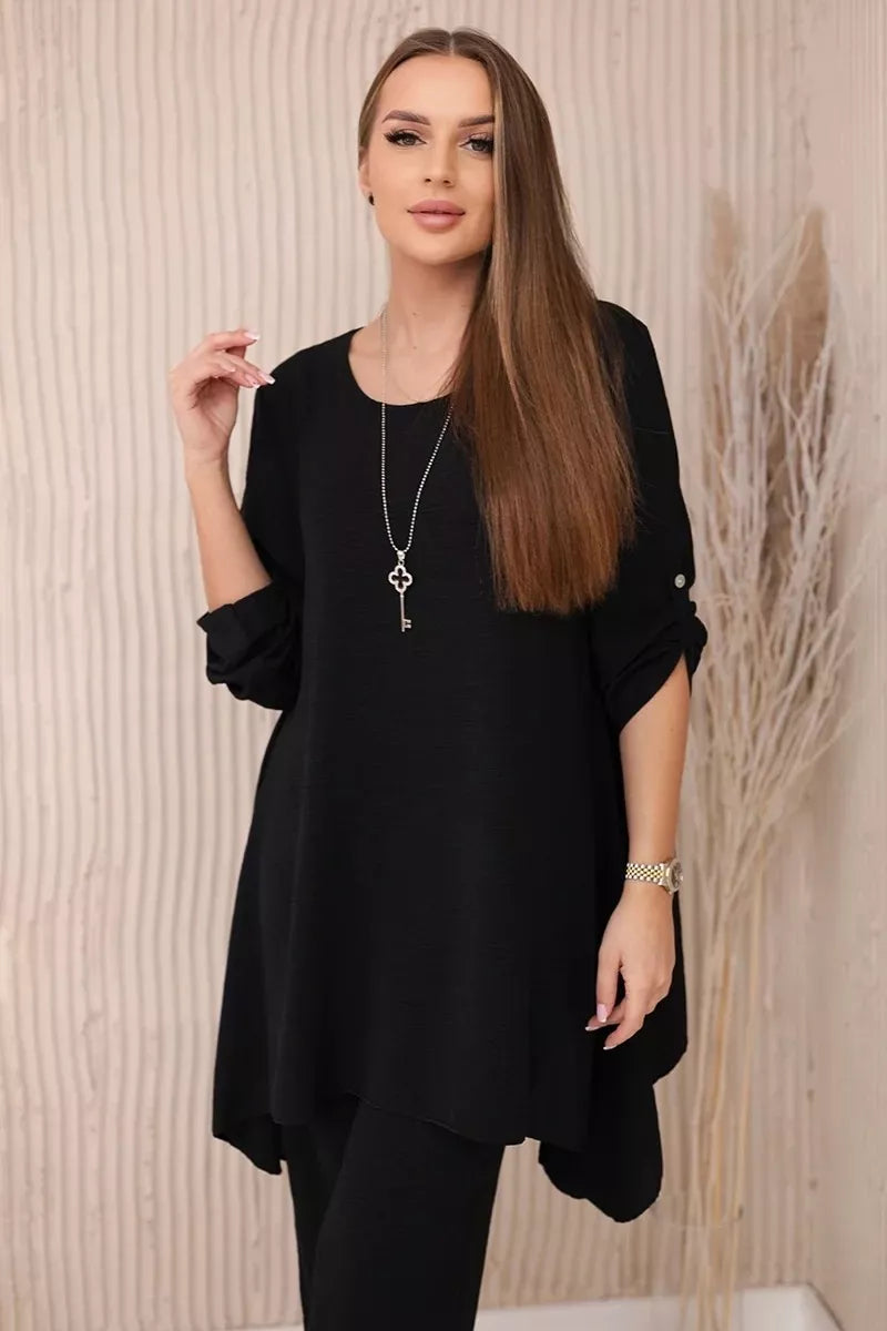 Moteriškas juodos spalvos komplektas Elis