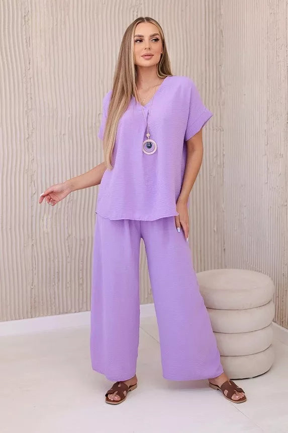 Moteriška violetinės spalvos komplektas Lebelle