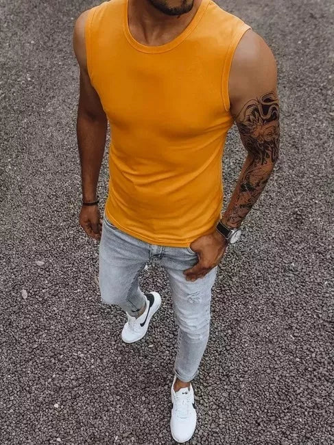 Vyriški oranžinės spalvos marškinėliai Lock