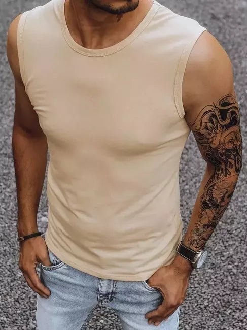 Vyriški rusvos spalvos marškinėliai Lock