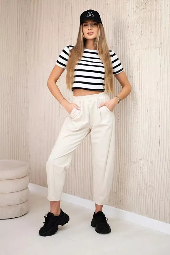 Moteriškos rusvos kelnės Punto