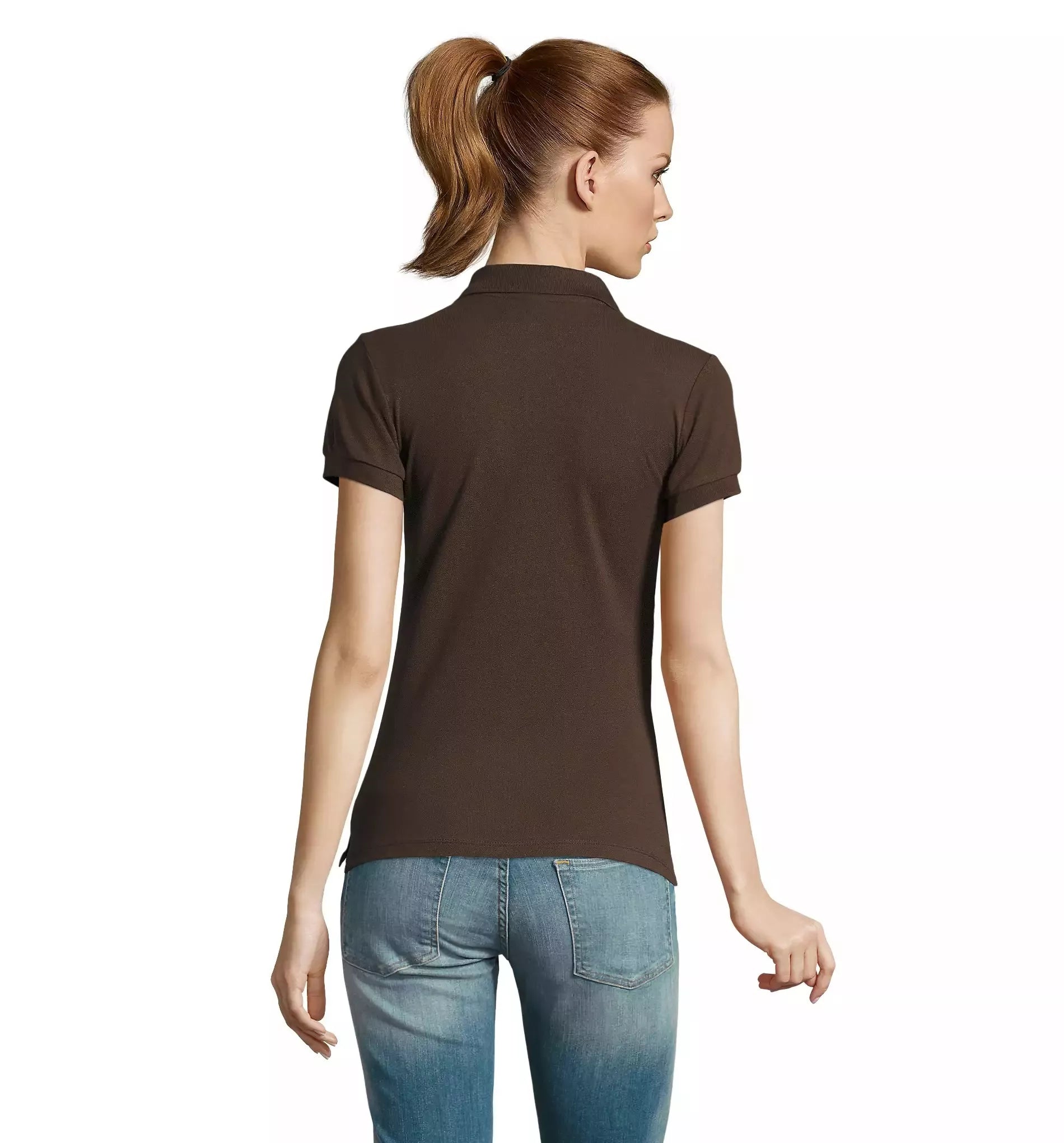 Moteriški rudi polo marškinėliai Passion