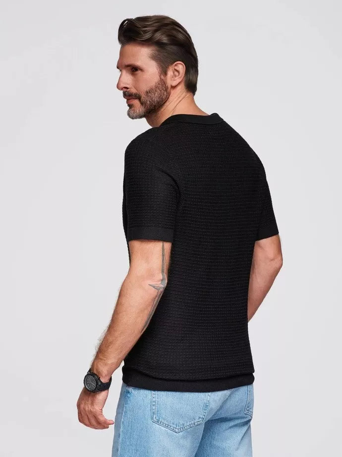 Vyriški juodi polo marškinėliai Austen