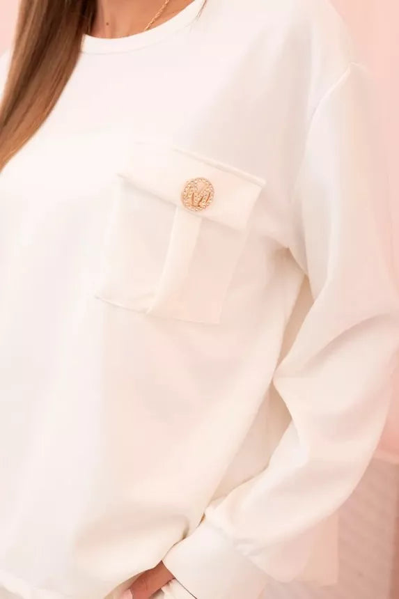 Moteriškas baltas komplektas Naomi