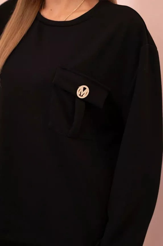 Moteriškas juodas komplektas Naomi