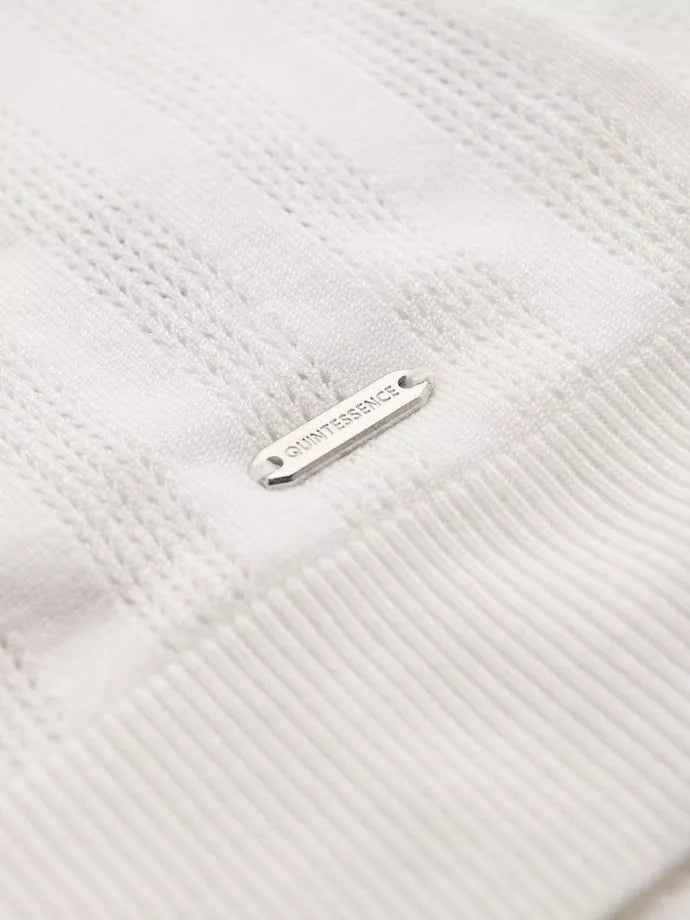 Vyriška baltos spalvos polo marškinėliai Elegant