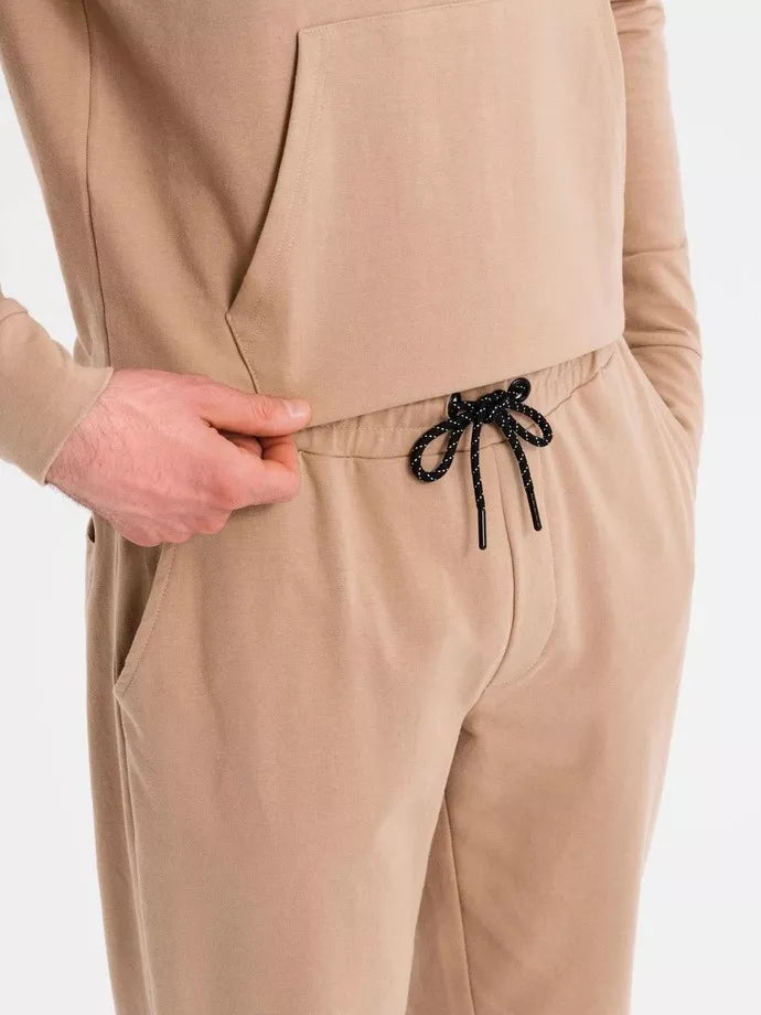 Vyriškas šviesiai rudos spalvos laisvalaikio komplektas Denat