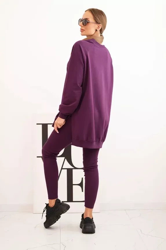 Moteriškas violetinis komplektas Minimal