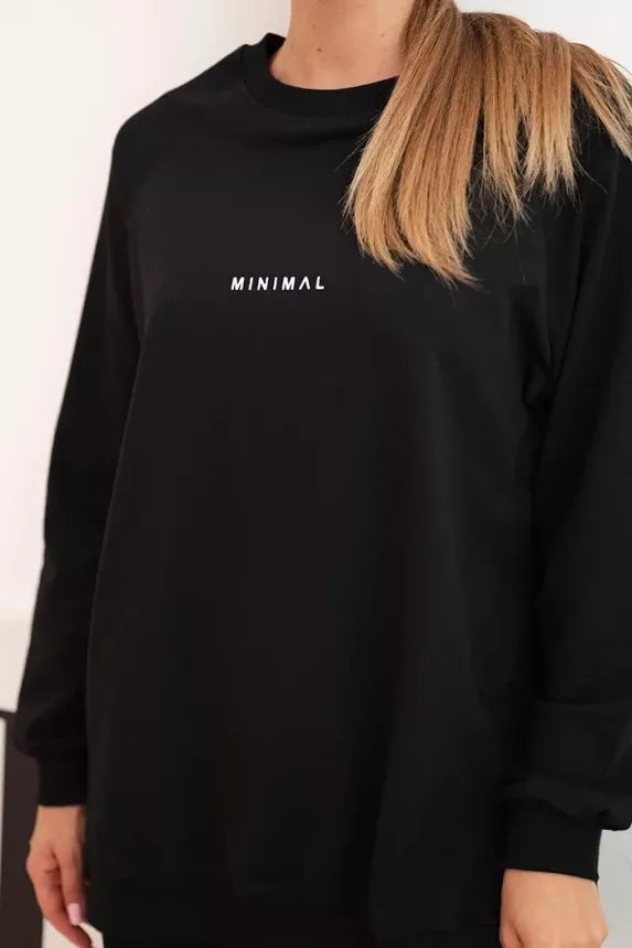 Moteriškas juodas komplektas Minimal