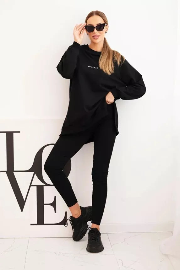 Moteriškas juodas komplektas Minimal
