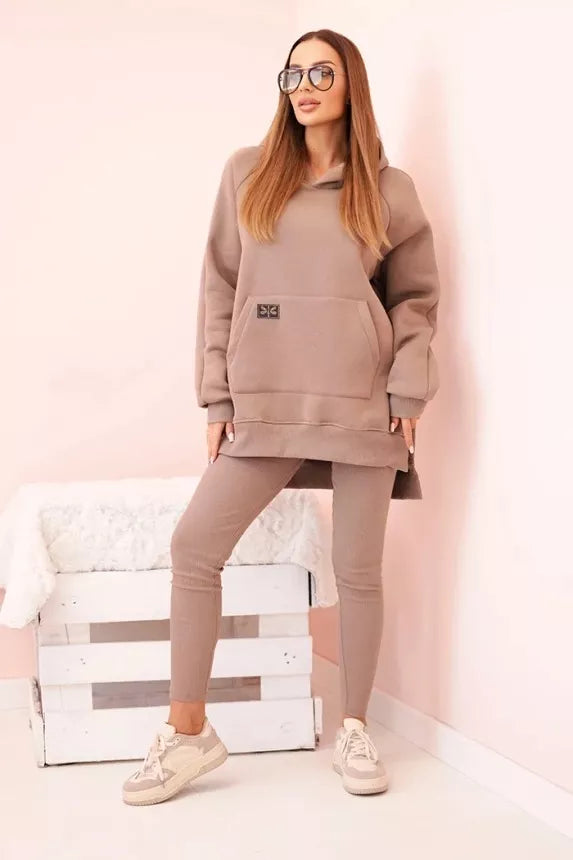 Moteriškas tamsiai rusvos spalvos kompleltas Solar