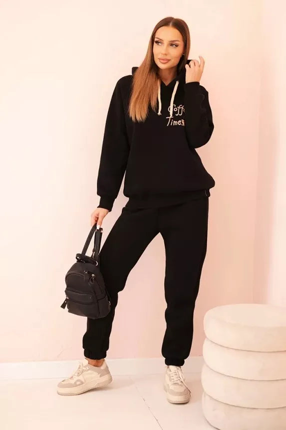 Moteriškas juodas komplektas Coffe