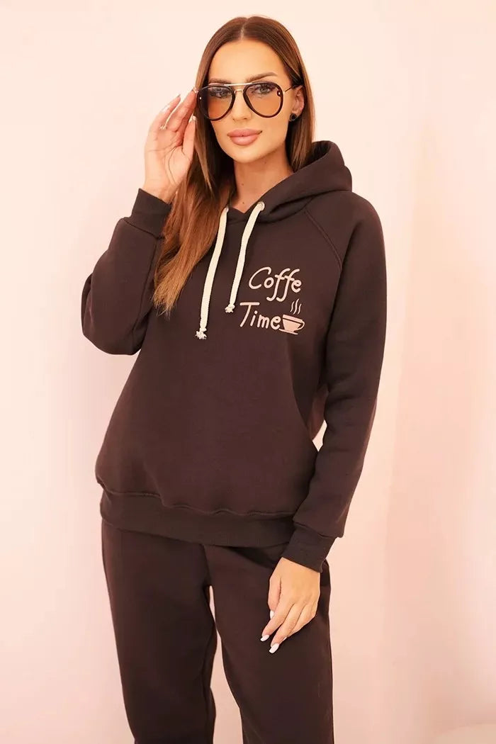 Moteriškas rudas komplektas Coffe