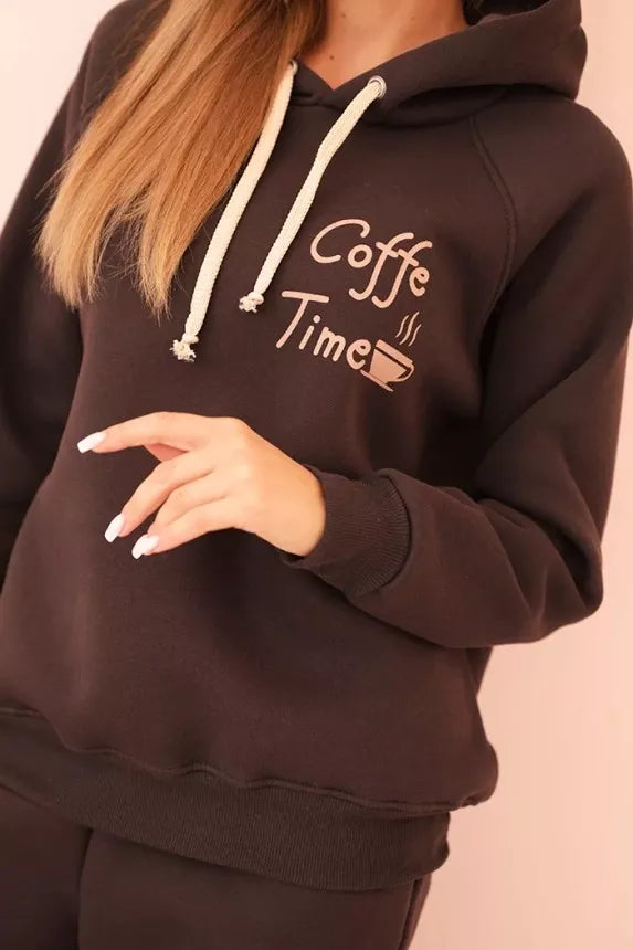 Moteriškas rudas komplektas Coffe