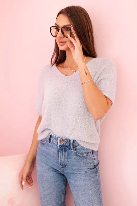 Moteriškas pilkas megztinis Cloud