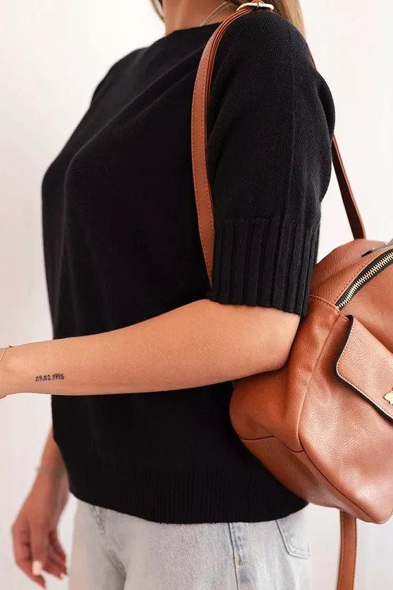 Moteriškas juodas megztinis Aleta