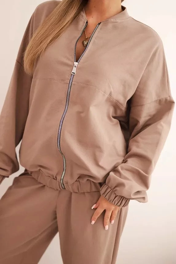 Moteriškas rudas komplektas Fan