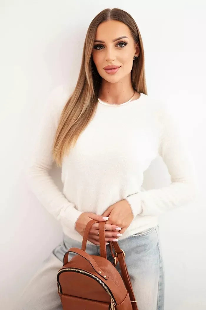 Moteriškas rusvas megztinis Luxor