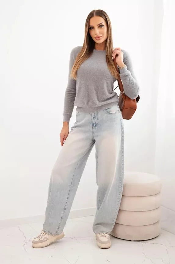 Moteriškas pilkas megztinis Luxor