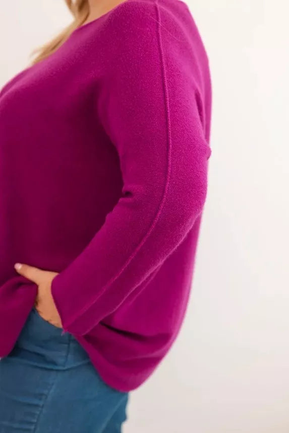 Moteriškas violetinis megztinis Minos