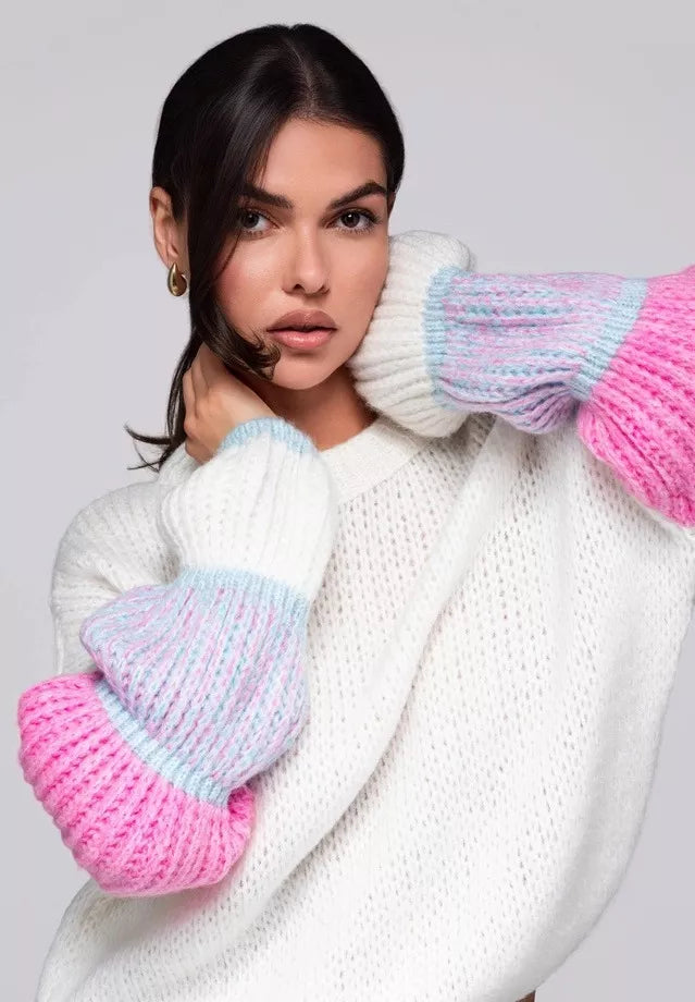 Moteriškas rusvas megztinis Bright