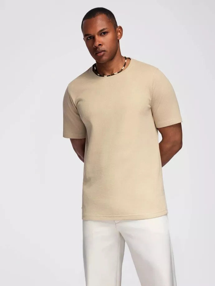 Vyriški rusvi marškinėliai Saimon