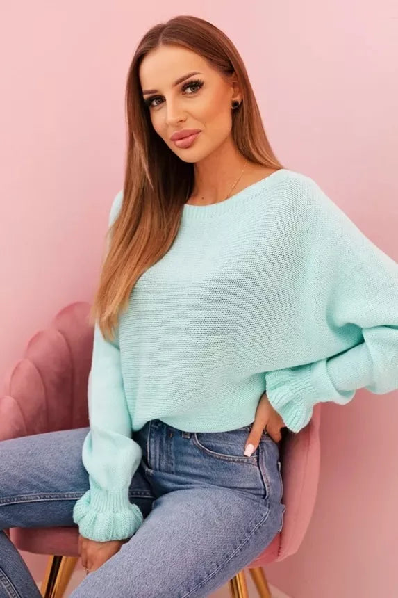 Moteriškas mėtinis megztinis Aidina