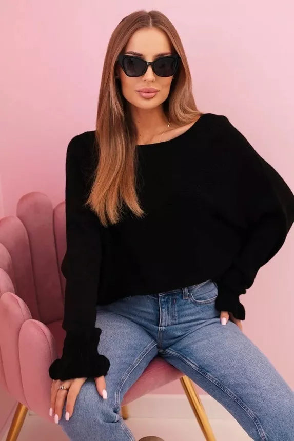 Moteriškas juodas megztinis Aidina