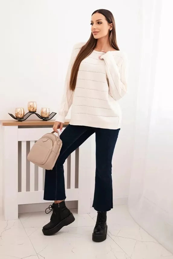 Moteriškas rusvos spalvos megztinis Dora