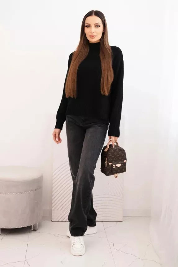 Moteriškas juodos spalvos megztinis Soni