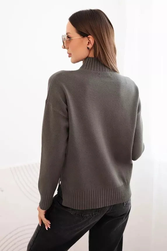 Moteriškas chaki spalvos megztinis Soni