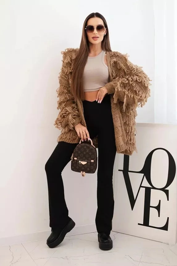 Moteriškas rudas kardiganas Uma