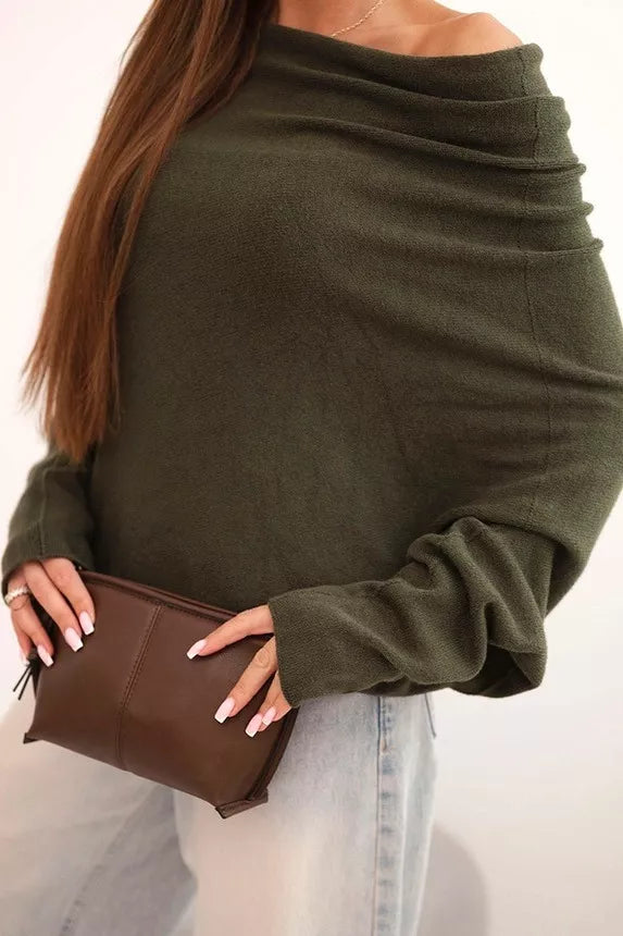 Moteriškas chaki megztinis Anit